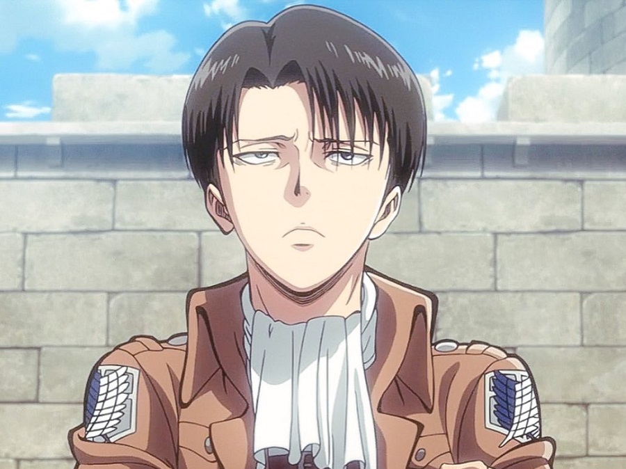 Anime Guy Levi Ackerman With Black Hair
