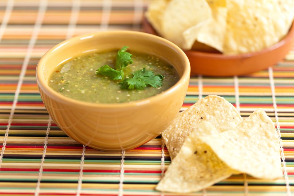 Chips and Green Salsa