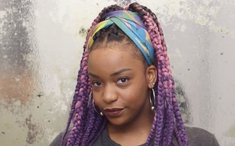 box braided ponytail