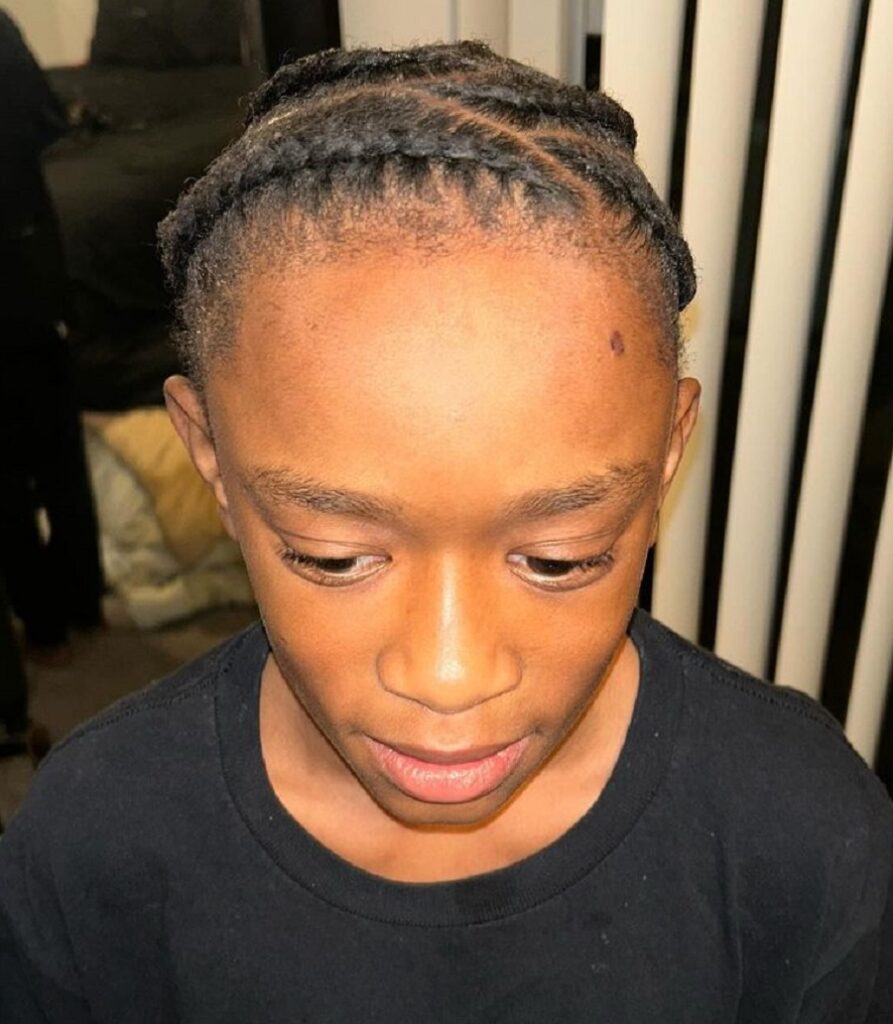 crown braid for little boy