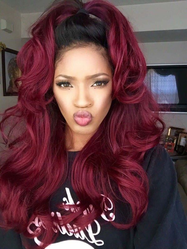 two toned hairstyle for black female