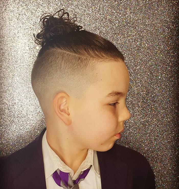 man bun for 10 year old boy