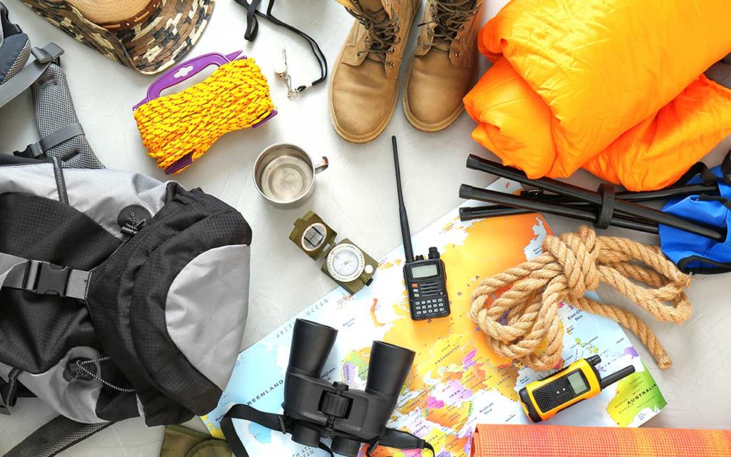 camping gear and camping gadgets