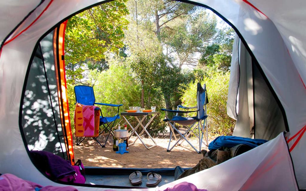 camping tent and other camping essentials