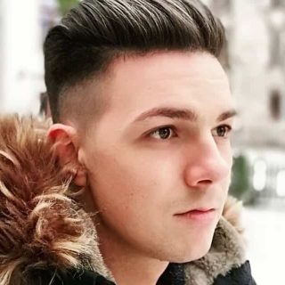 slick back fade
