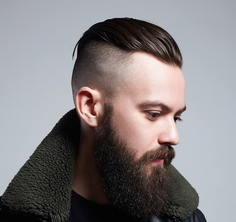 slicked back hair for men