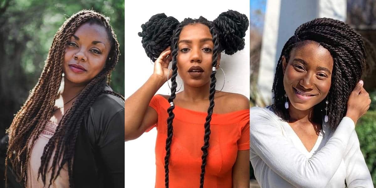twist braided hairstyles for women