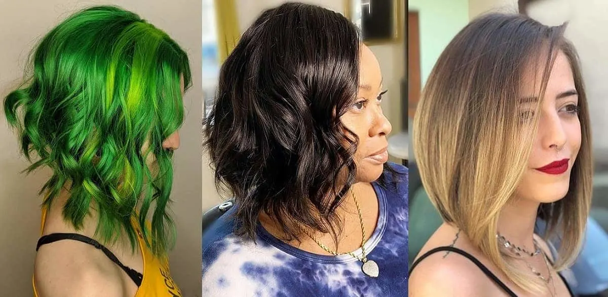 angled bob haircut