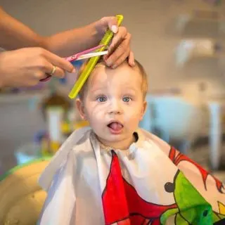 baby boy first haircut