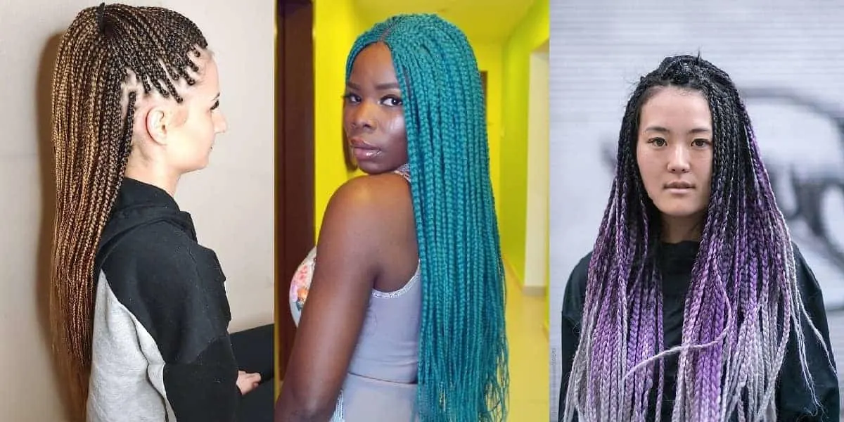box braided hairdo