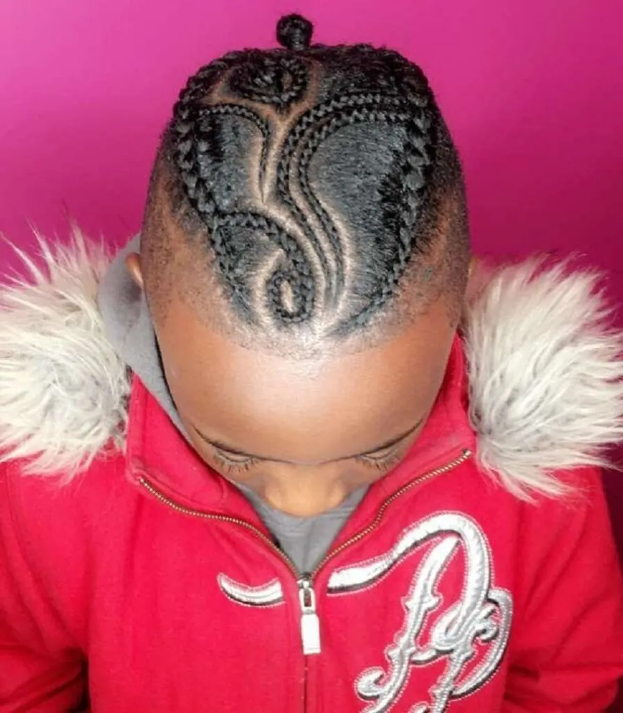 braids with pattern for little boys