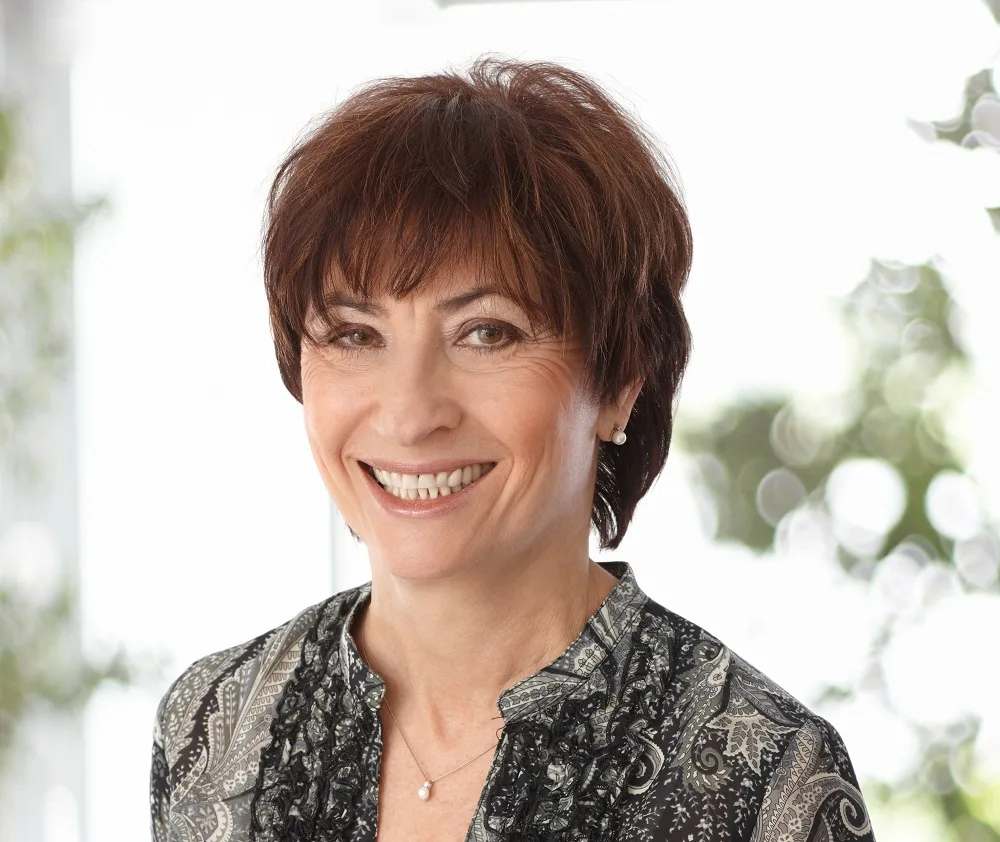 brunette hair for women over 50