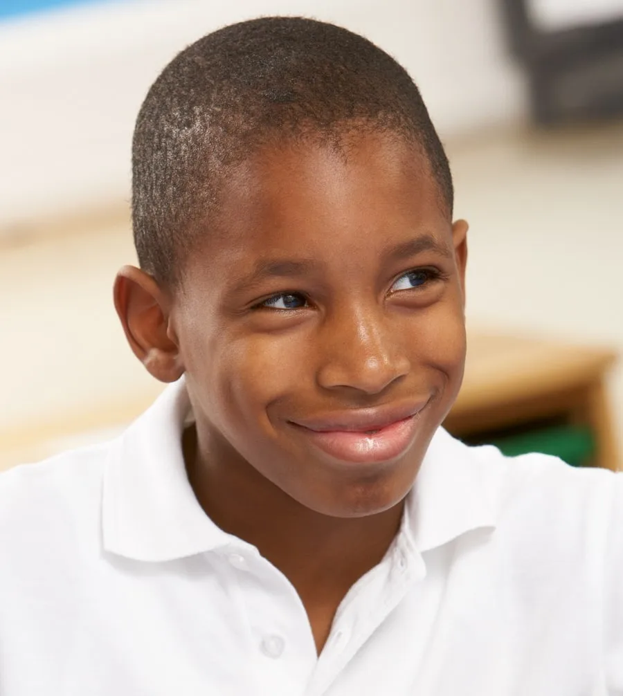 buzz cut for 9 year old black boy