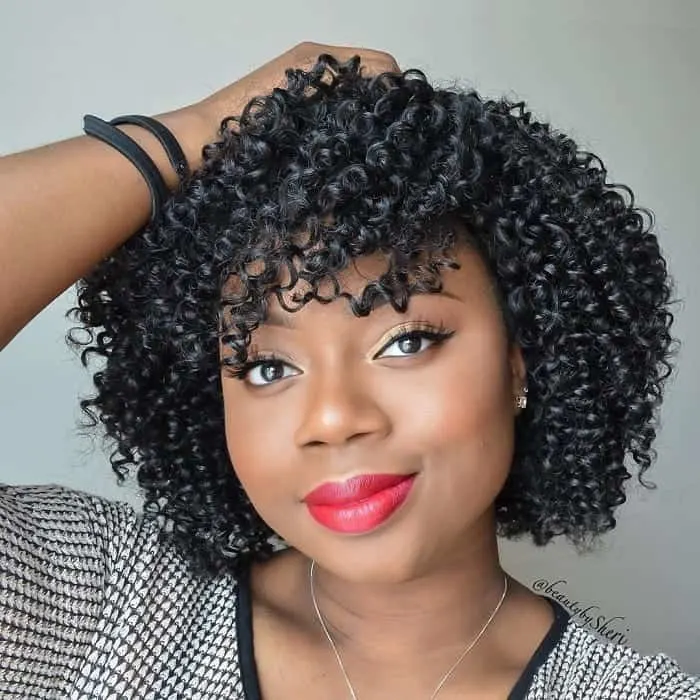 crochet bob with bangs
