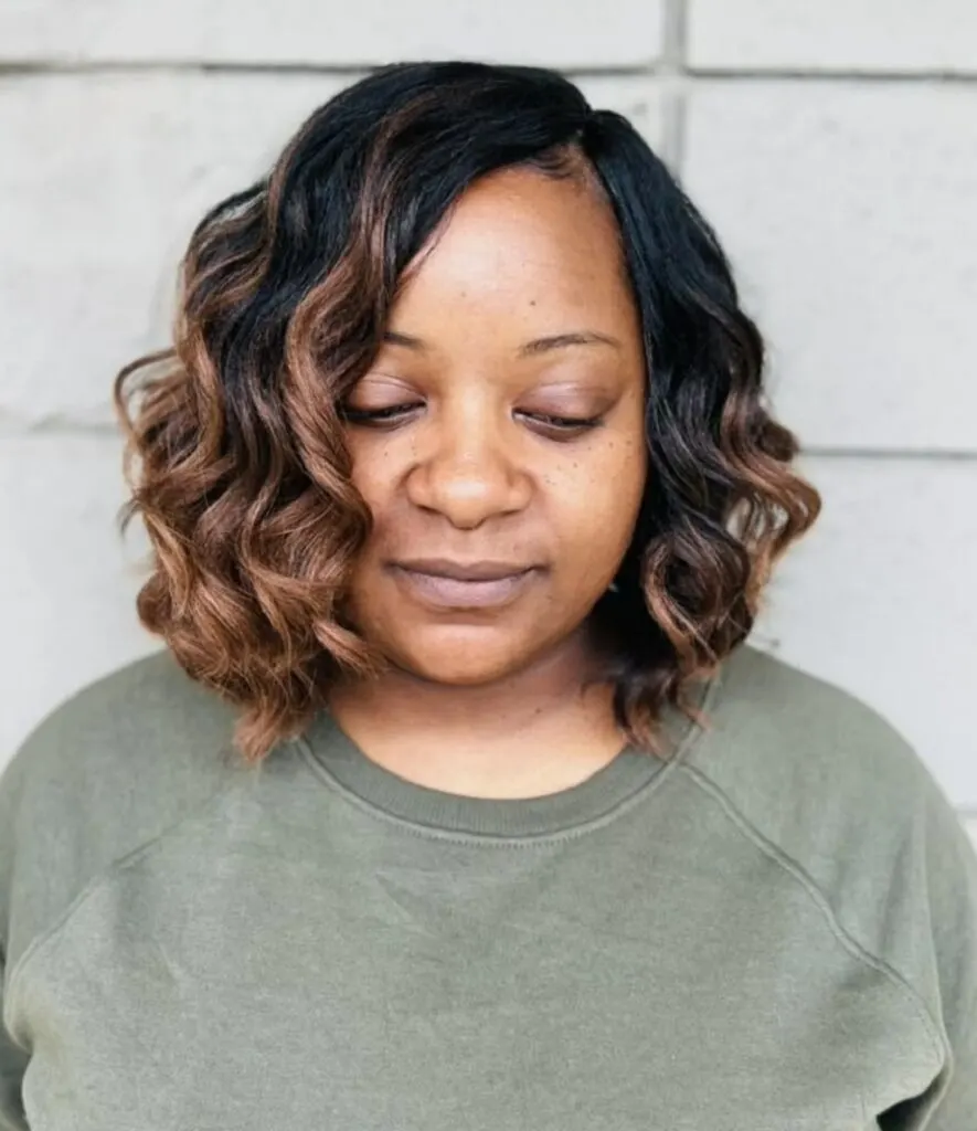 crochet ombre bob braids hairstyle