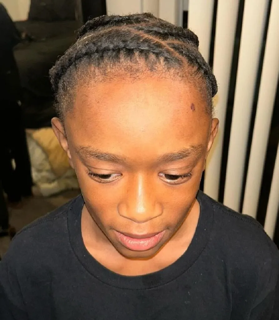 crown braid for little boy