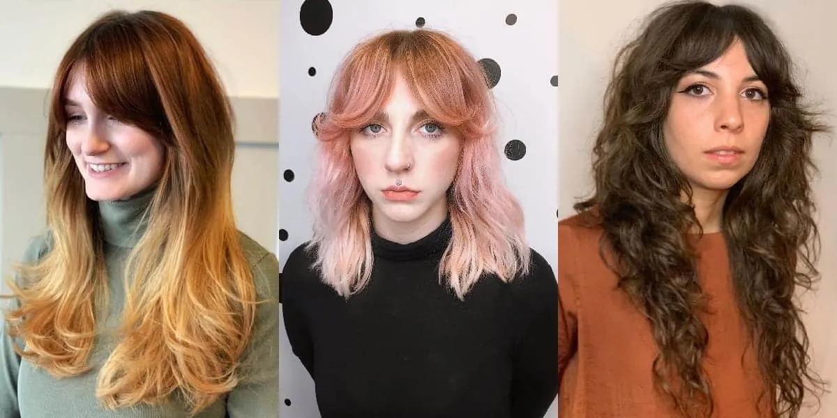 women's curtain bangs