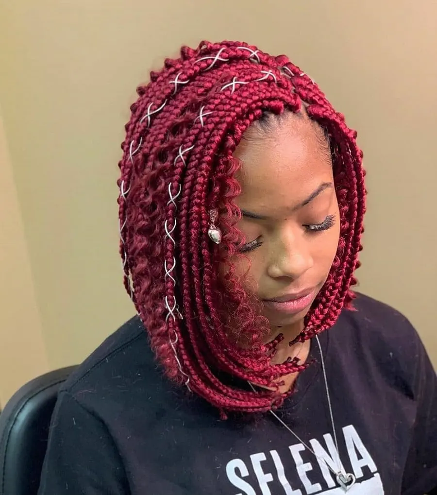 dyed crochet bob