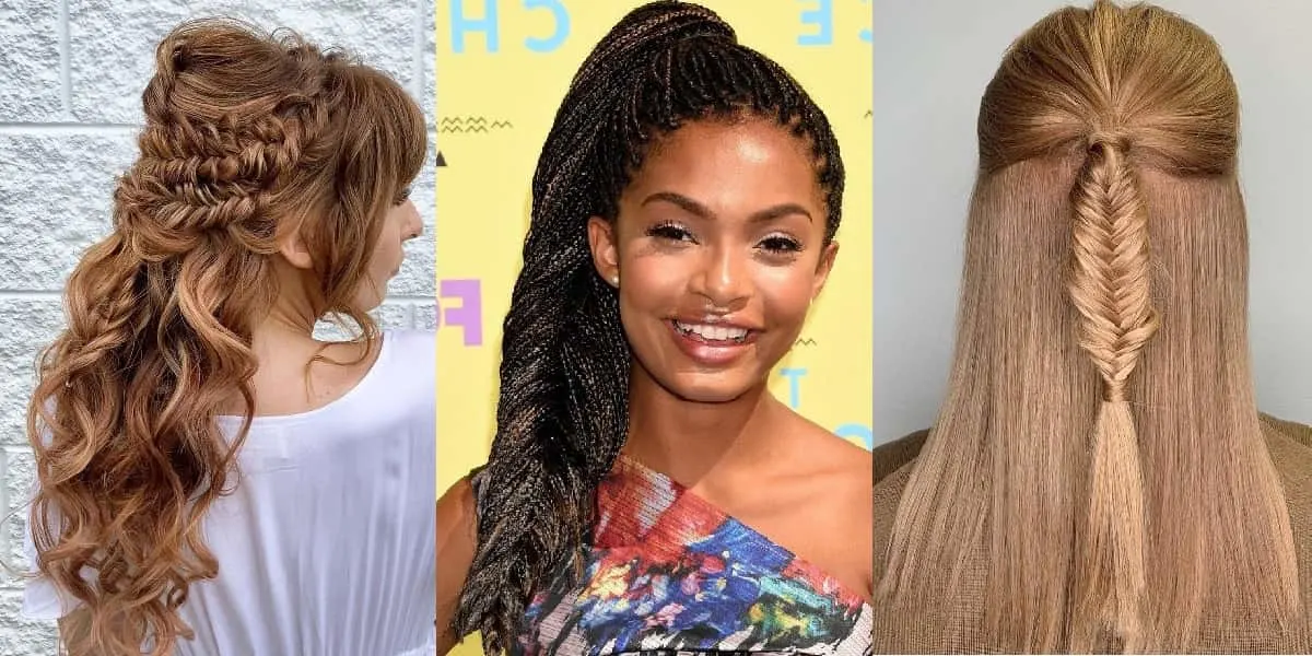 fishtail braided style for girls
