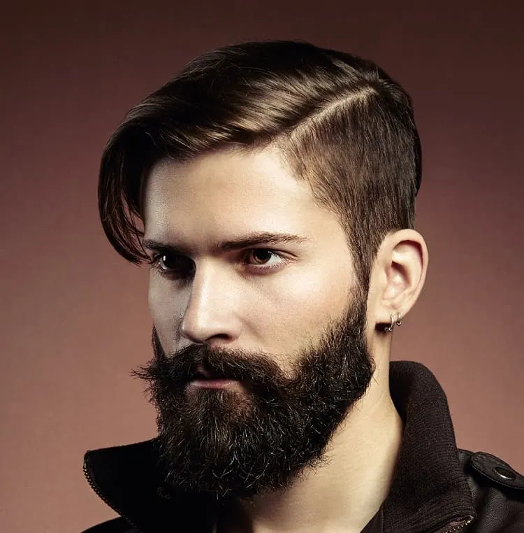 hairstyle with beard