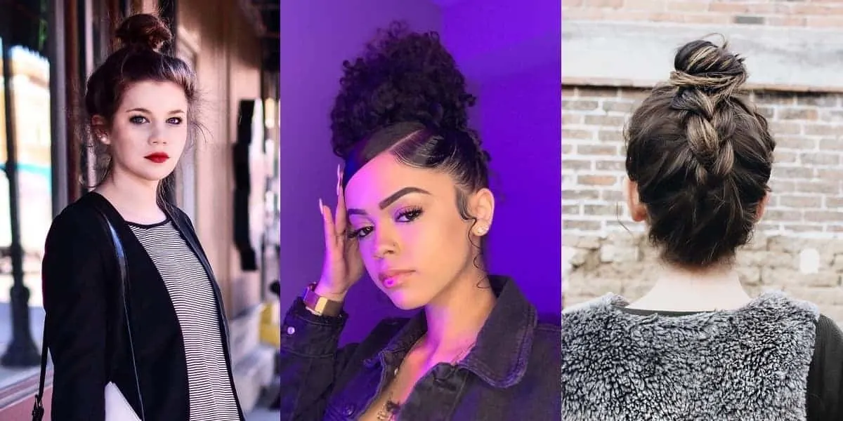 high bun hairstyle for women