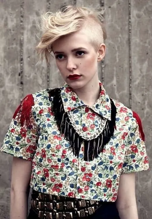 long pixie with faux hawk hairstyle