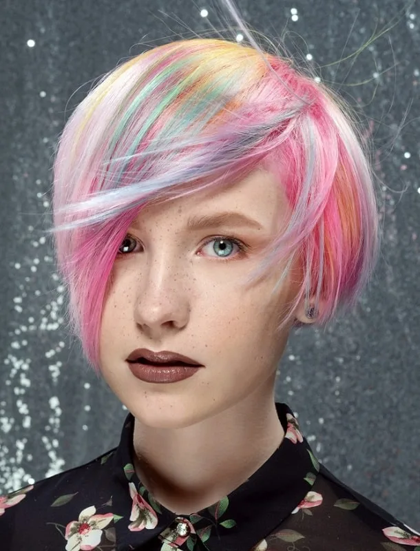 long pixie for straight hair
