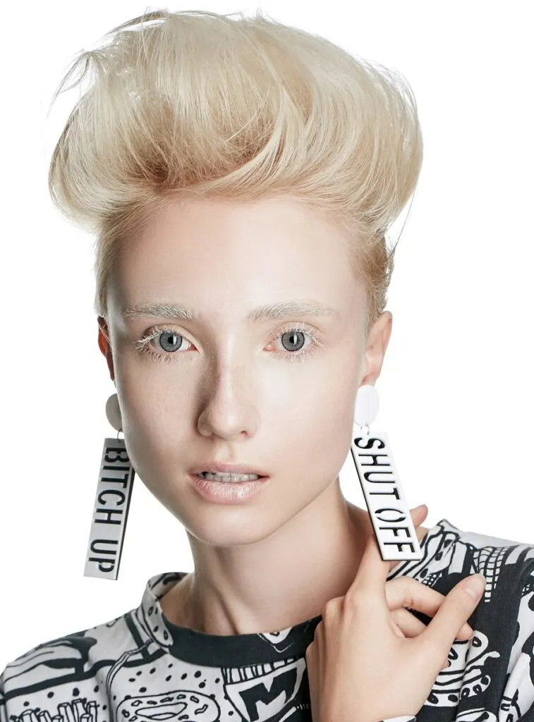 long pixie pompadour