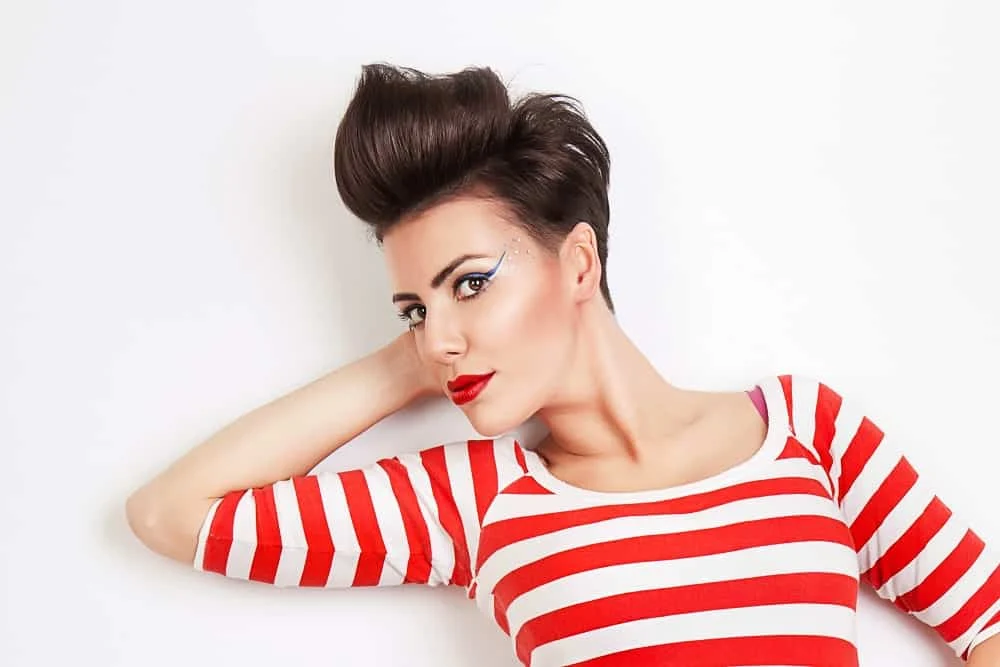 long pixie with quiff