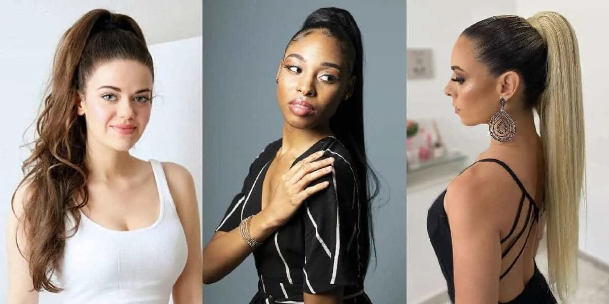 ponytails for women with long hair