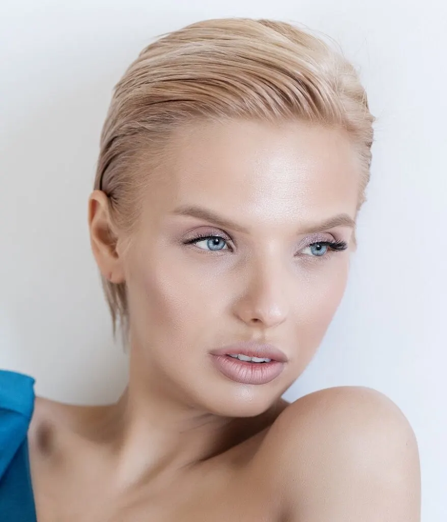 long slick back pixie
