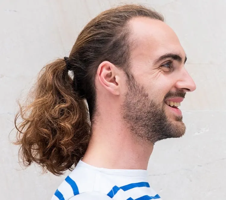 man ponytail