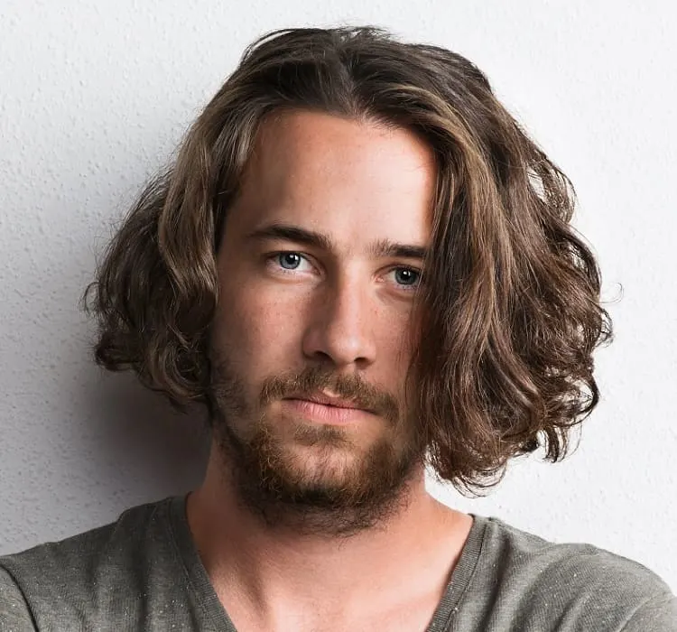 medium length hair for men