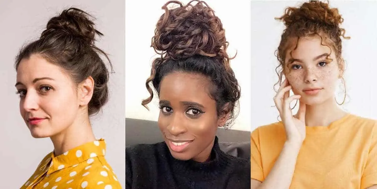 messy bun style