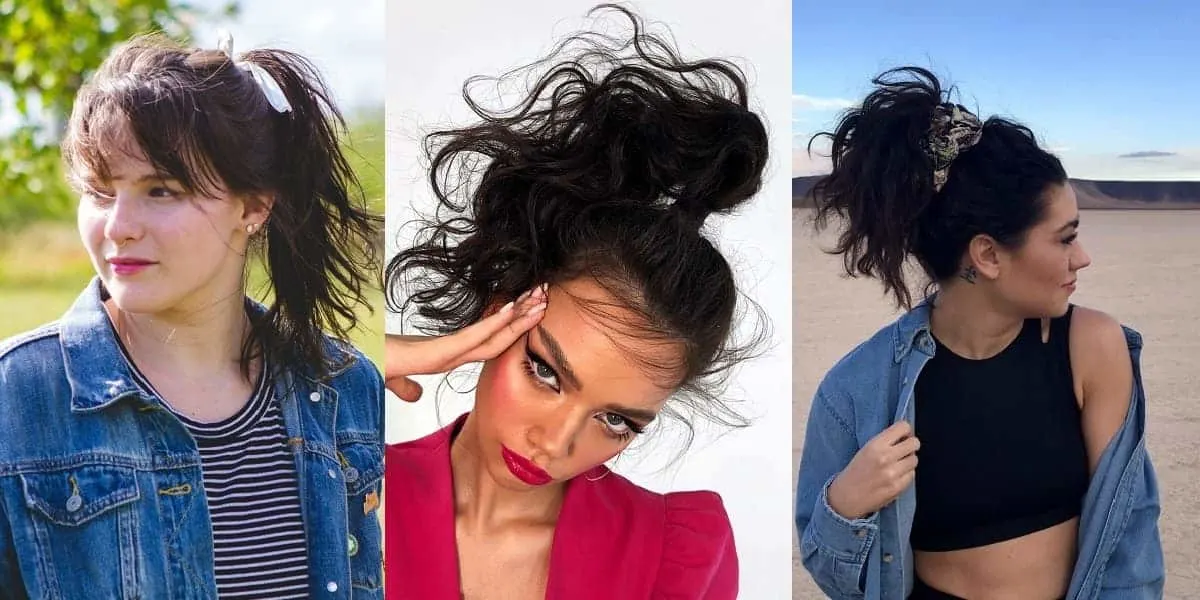 messy ponytail styles