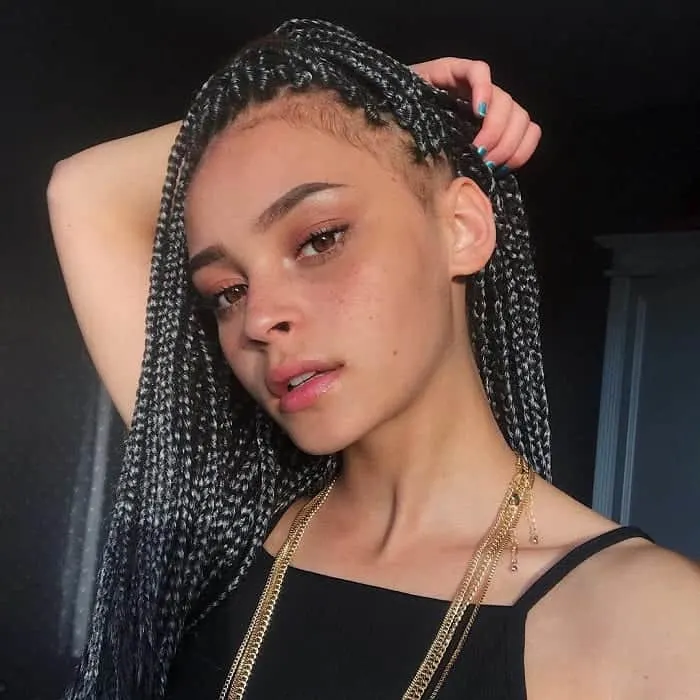 mixed girl with curly hair