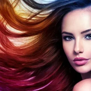 Multicolored Hairstyles for girl