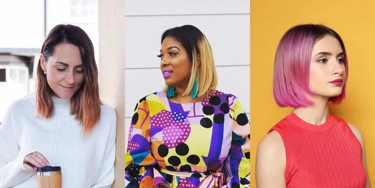 ombre bob styles