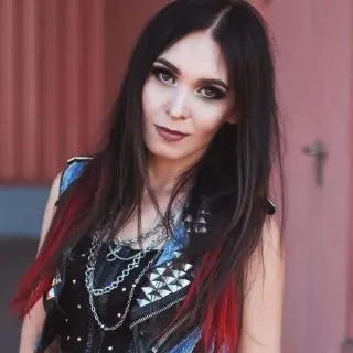 red ombre on black hair