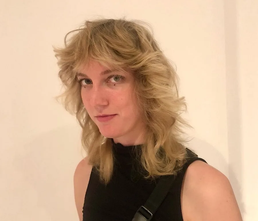 short in front long in back shag haircut