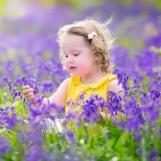 toddler girl with beautiful haircut