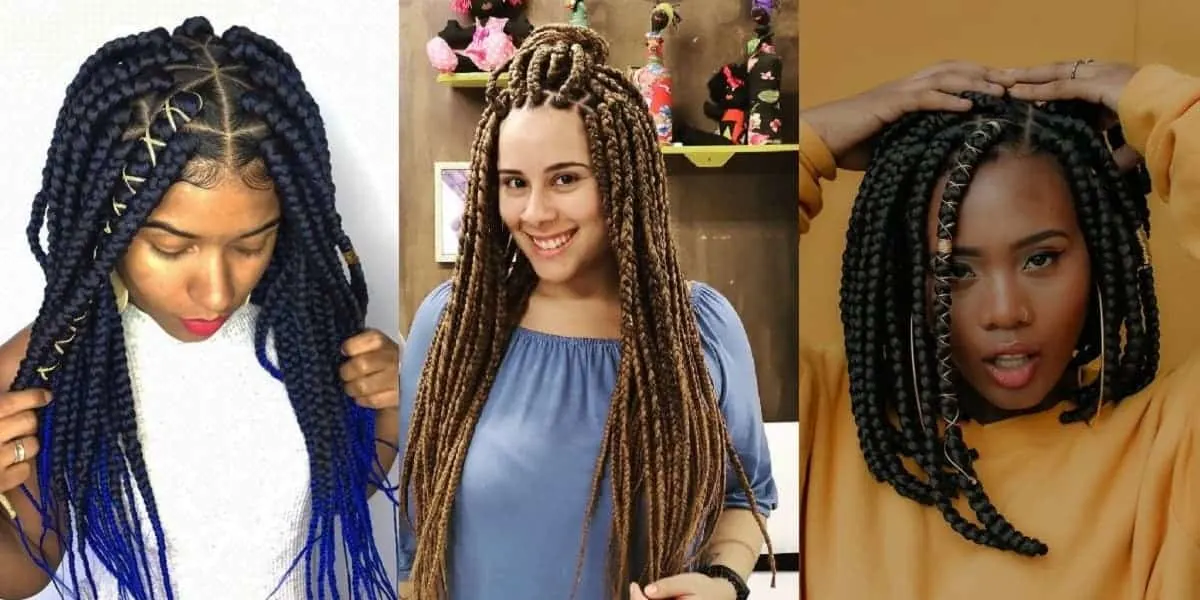 triangle braids styles