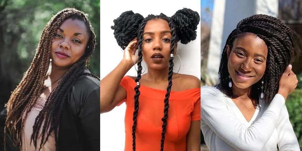 twist braided hairstyles for women