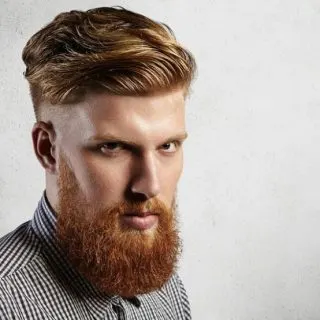 undercut with beard
