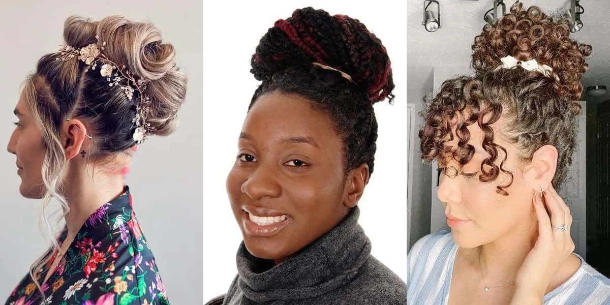 women's updo hairstyle