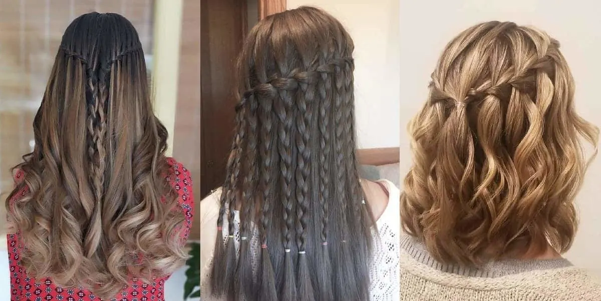 waterfall braids 