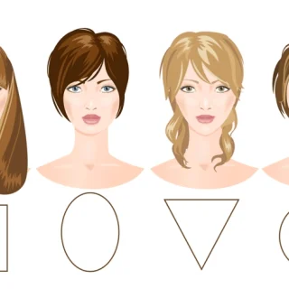 women different face shapes vs short hair